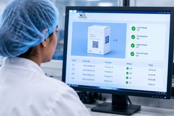 Pharmaceutical factory workers in sterile environment CartonTracker