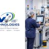 Pharmaceutical factory workers in sterile environment Cobot Palletizer